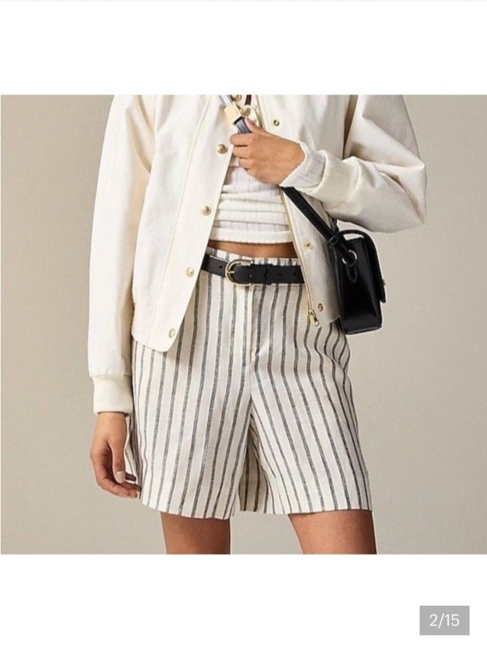 J. Crew Harbor linen shorts 6”